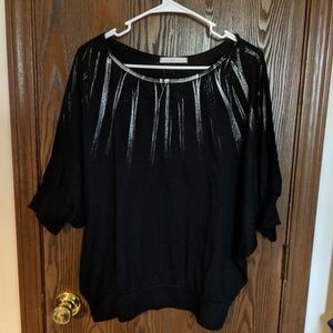 Black Dolman Sleeve Top